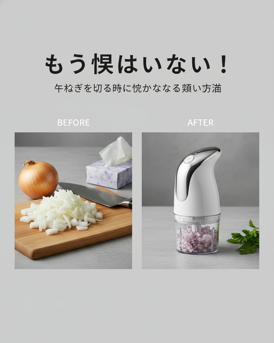 玉ねぎを切る時に涙が出ない！科学的根拠に基づいた対策と事例