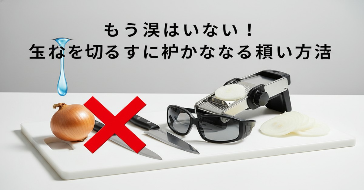 玉ねぎで涙が出ない！賢い切り方の新常識と対策